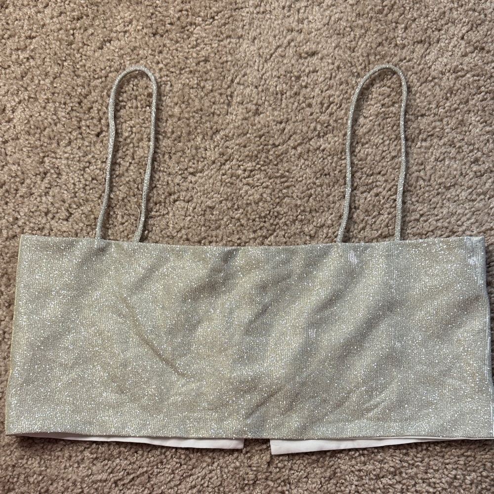 Glittering Silver Women's Bandeau